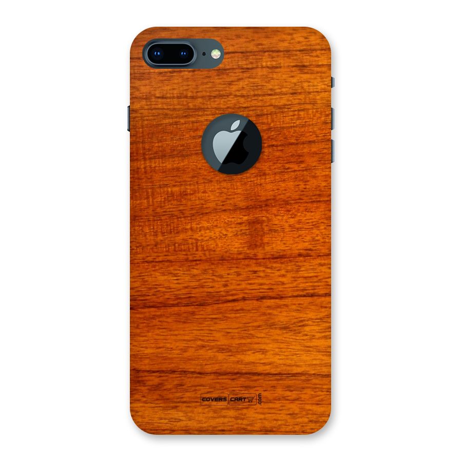 Wood Texture Design Back Case for iPhone 7 Plus Logo Cut