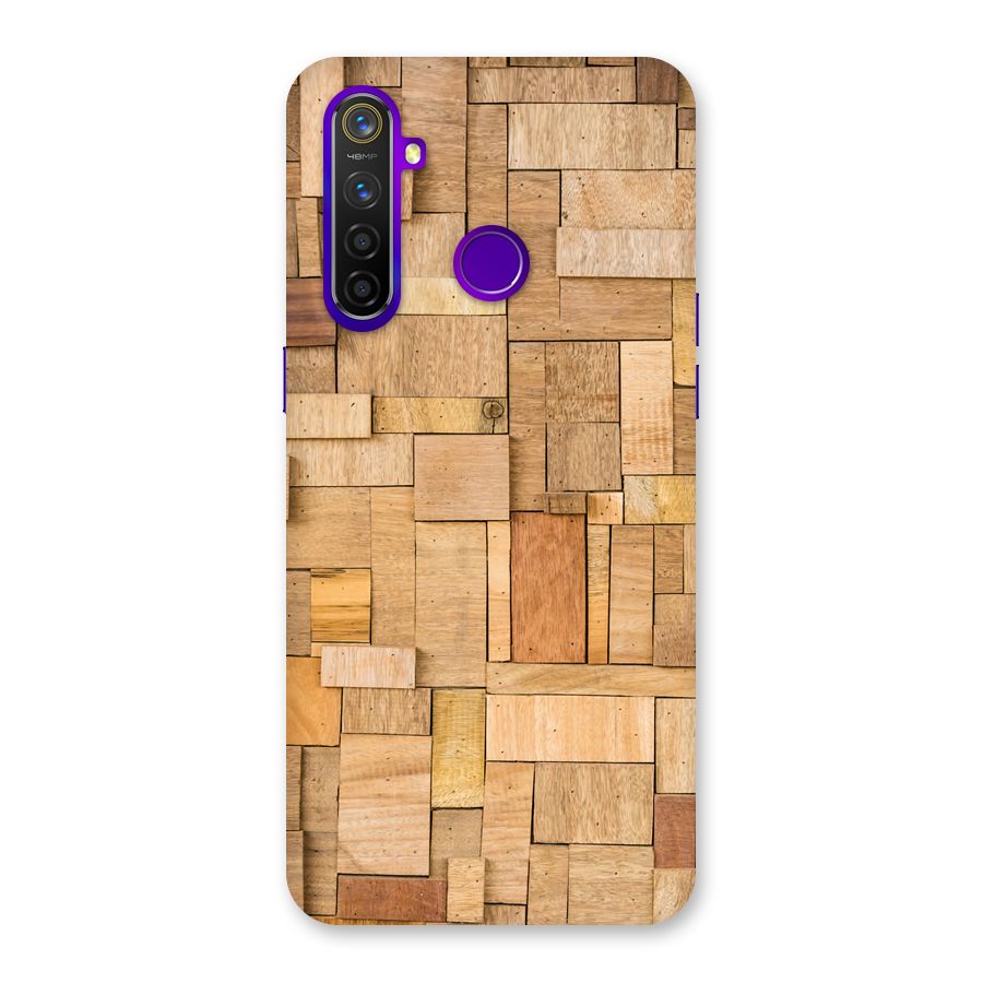 Wooden Blocks Back Case for Realme 5 Pro