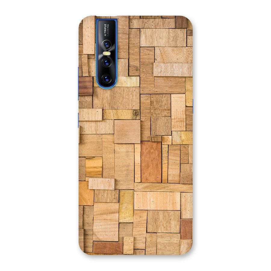 Wooden Blocks Back Case for Vivo V15 Pro