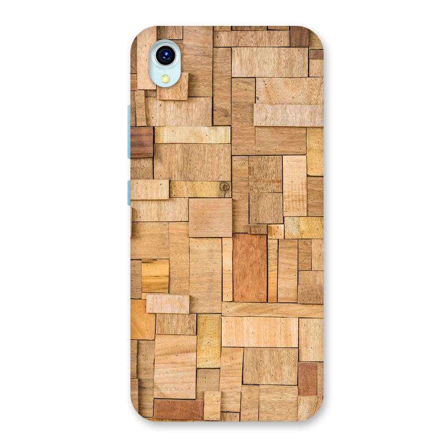 Wooden Blocks Back Case for Vivo Y1s