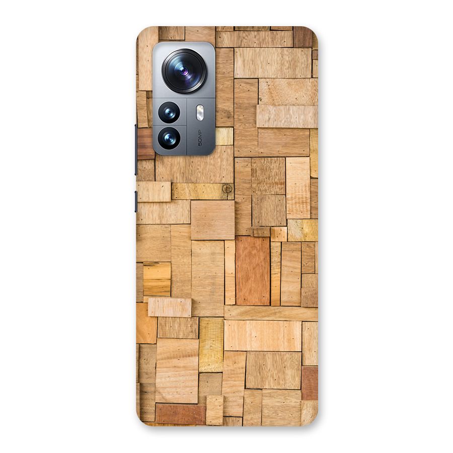 Wooden Blocks Back Case for Xiaomi 12 Pro