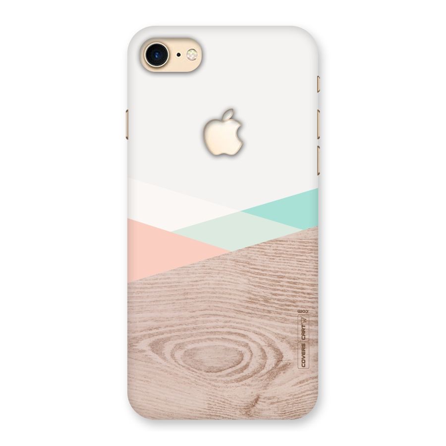 Wooden Fusion Back Case for iPhone 7 Apple Cut
