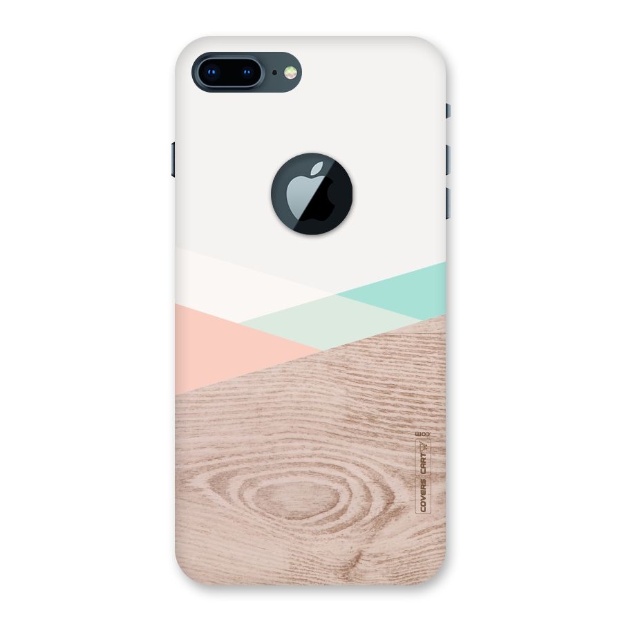 Wooden Fusion Back Case for iPhone 7 Plus Logo Cut