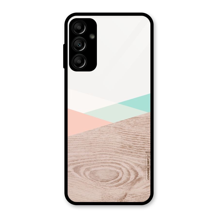 Wooden Fusion Glass Back Case for Galaxy A14 5G