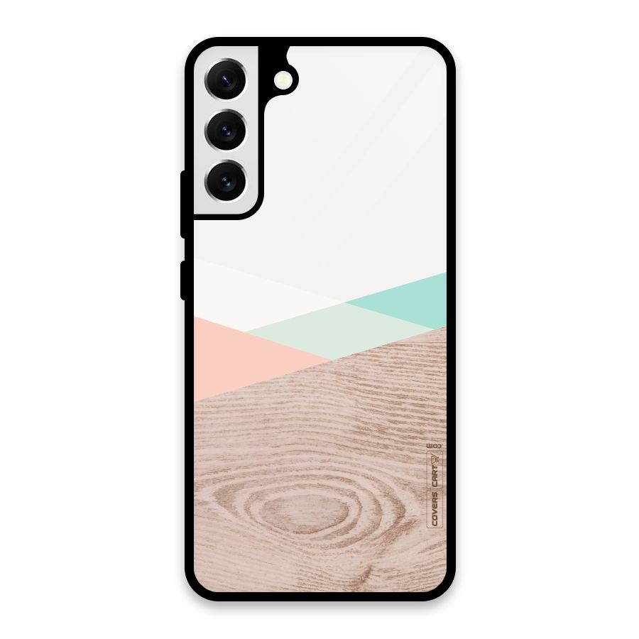 Wooden Fusion Glass Back Case for Galaxy S22 Plus 5G