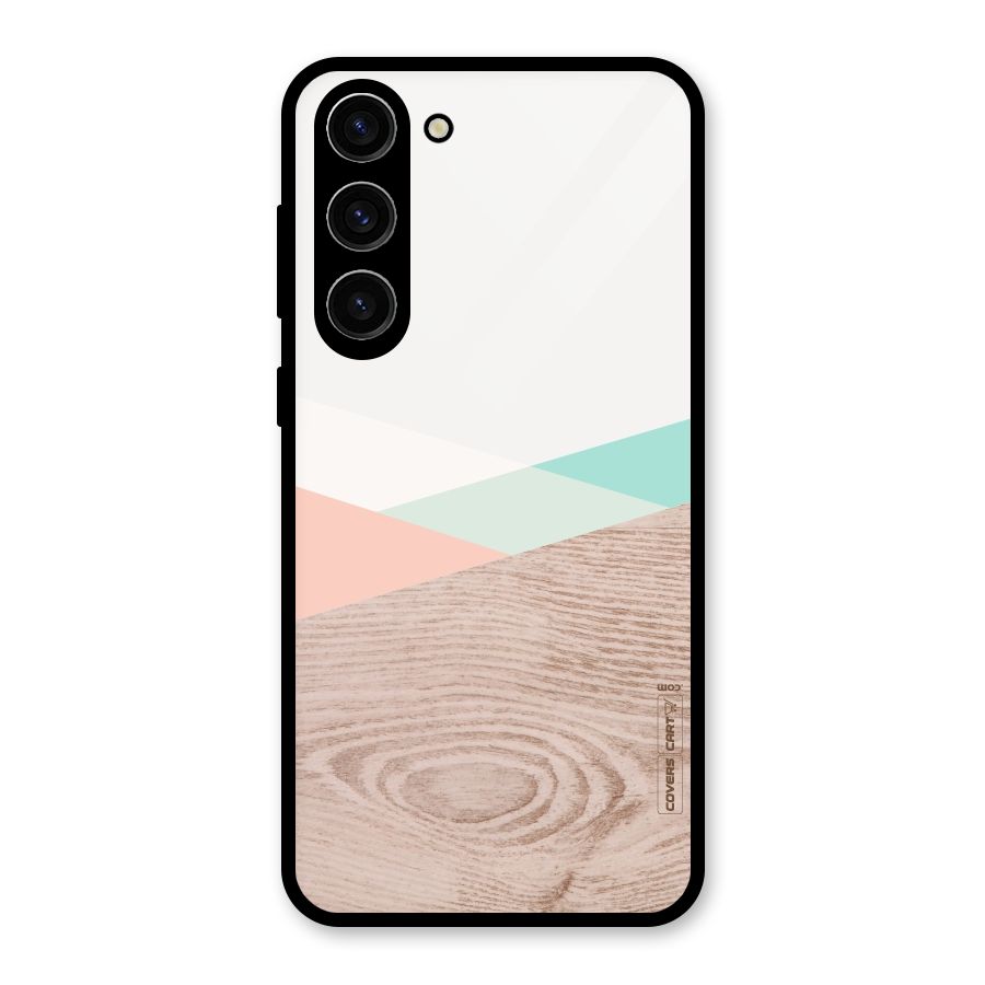 Wooden Fusion Glass Back Case for Galaxy S23 Plus