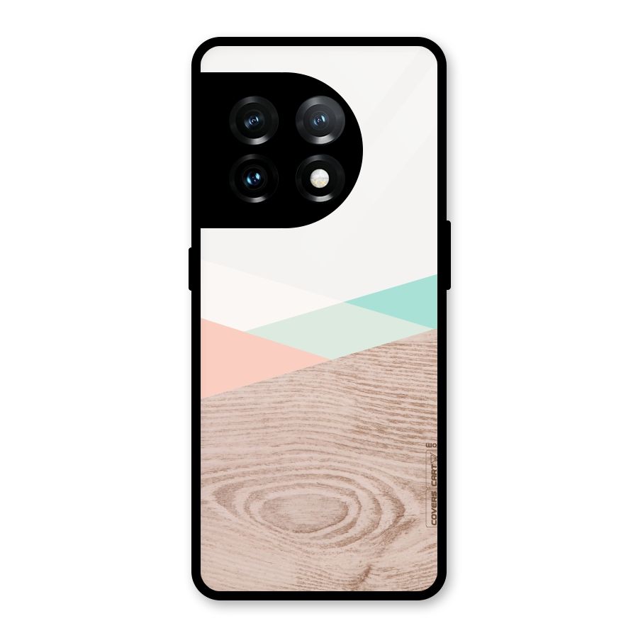 Wooden Fusion Glass Back Case for OnePlus 11