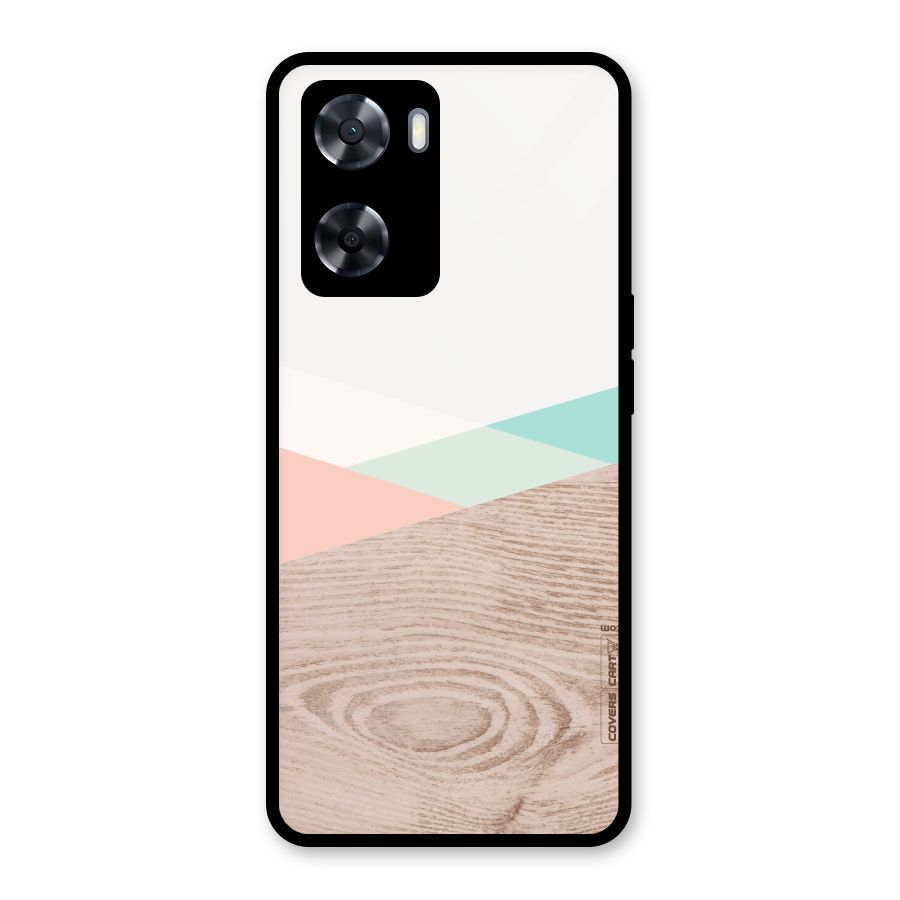 Wooden Fusion Glass Back Case for Oppo A57 2022