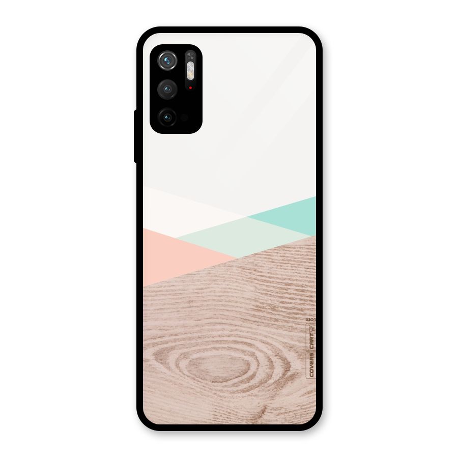 Wooden Fusion Glass Back Case for Poco M3 Pro 5G