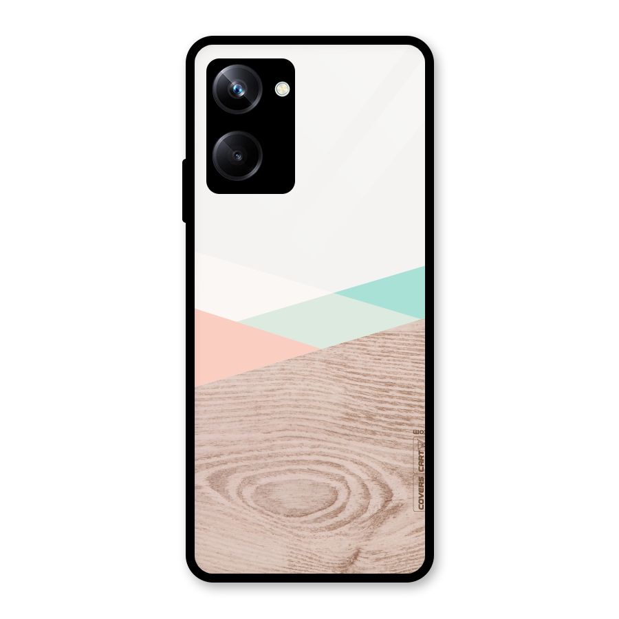 Wooden Fusion Glass Back Case for Realme 10 Pro