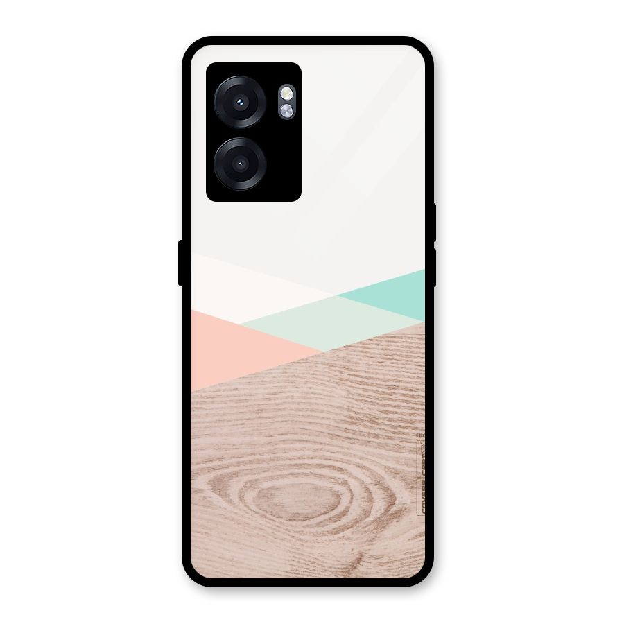 Wooden Fusion Glass Back Case for Realme Narzo 50 5G