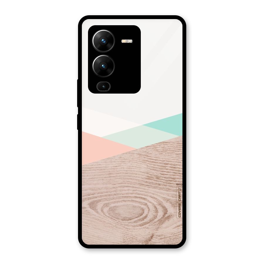 Wooden Fusion Glass Back Case for Vivo V25 Pro