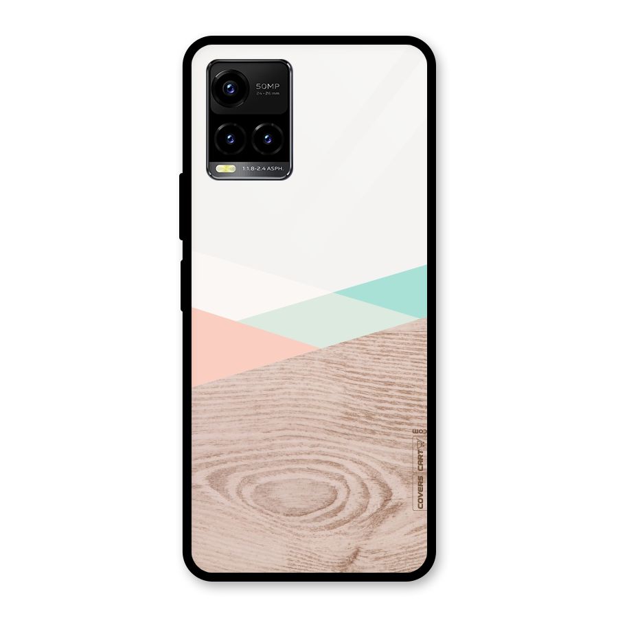 Wooden Fusion Glass Back Case for Vivo Y21T