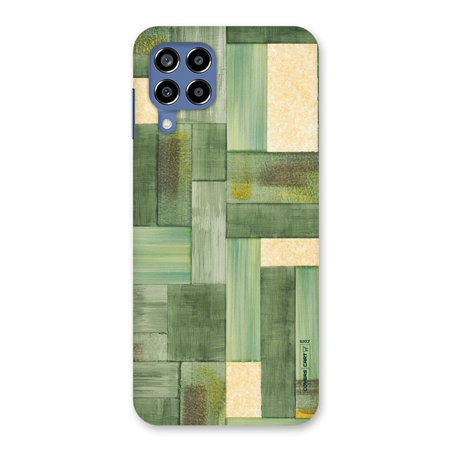 Wooden Green Texture Back Case for Galaxy M53 5G