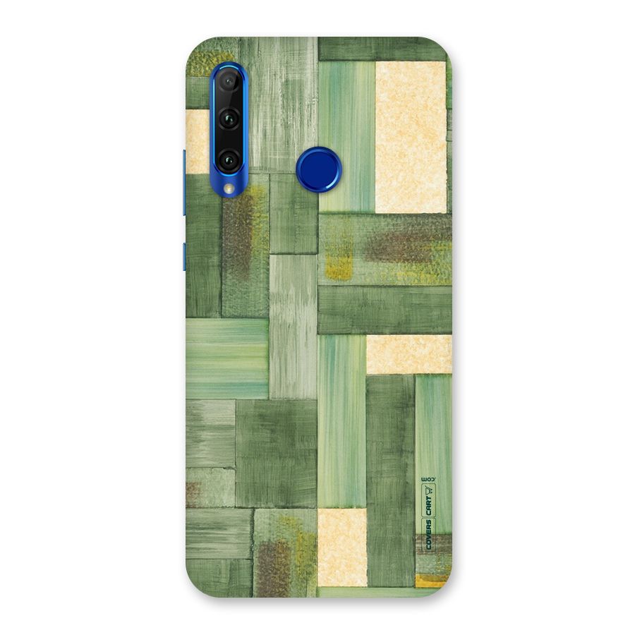 Wooden Green Texture Back Case for Honor 20i