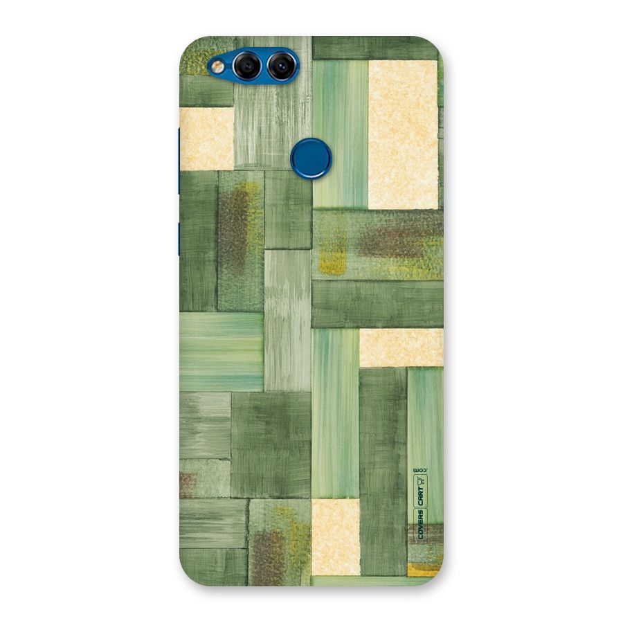 Wooden Green Texture Back Case for Honor 7X
