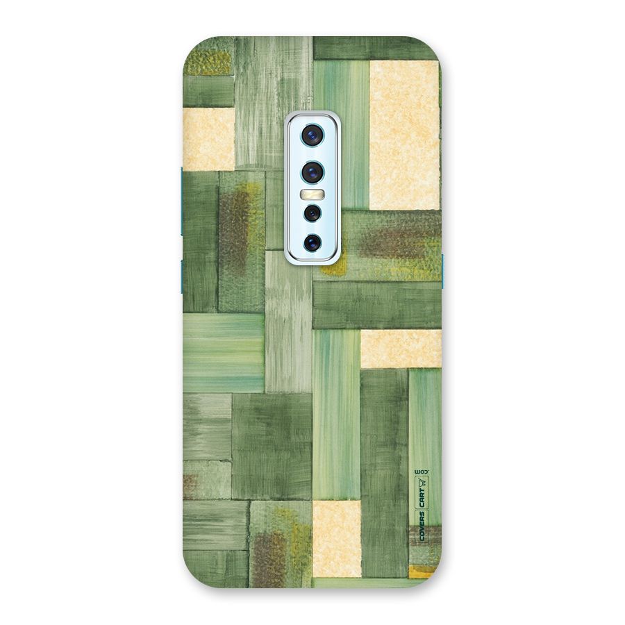 Wooden Green Texture Back Case for Vivo V17 Pro