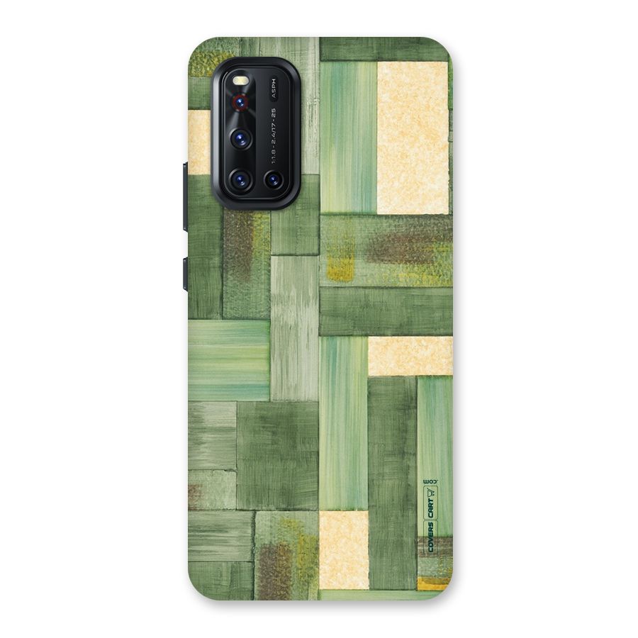 Wooden Green Texture Back Case for Vivo V19