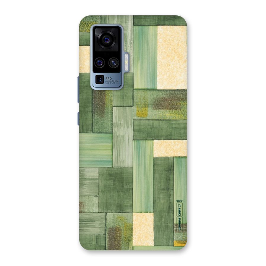 Wooden Green Texture Back Case for Vivo X50 Pro