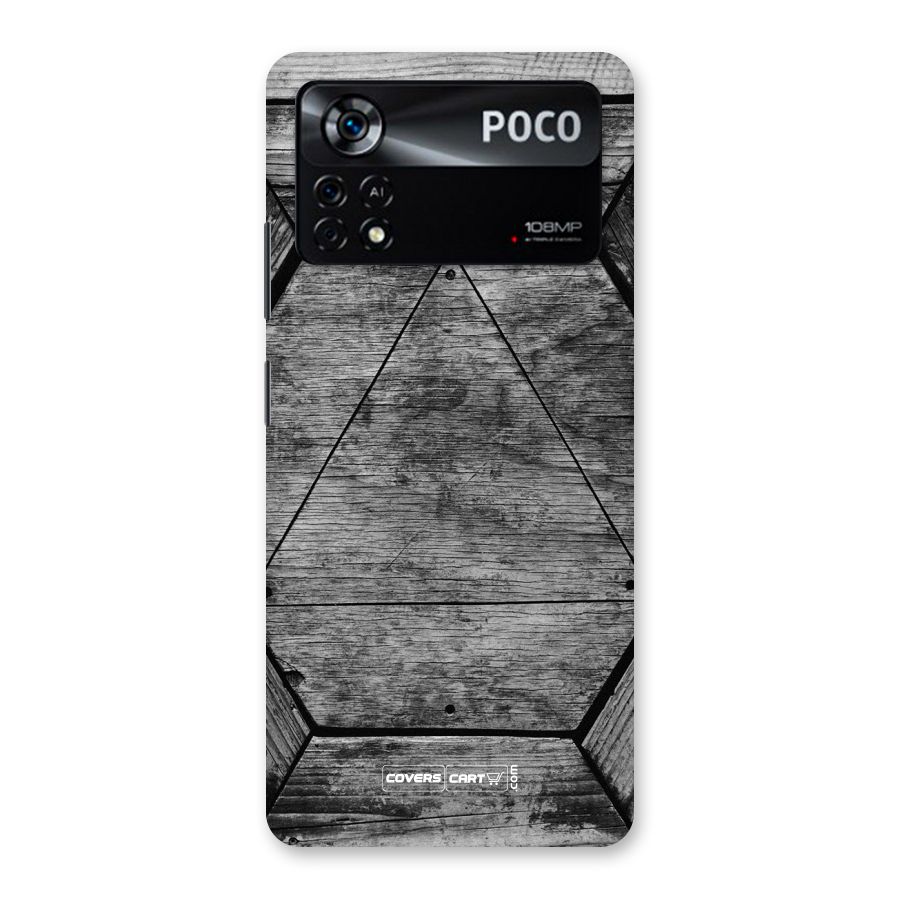 Wooden Hexagon Back Case for Poco X4 Pro 5G