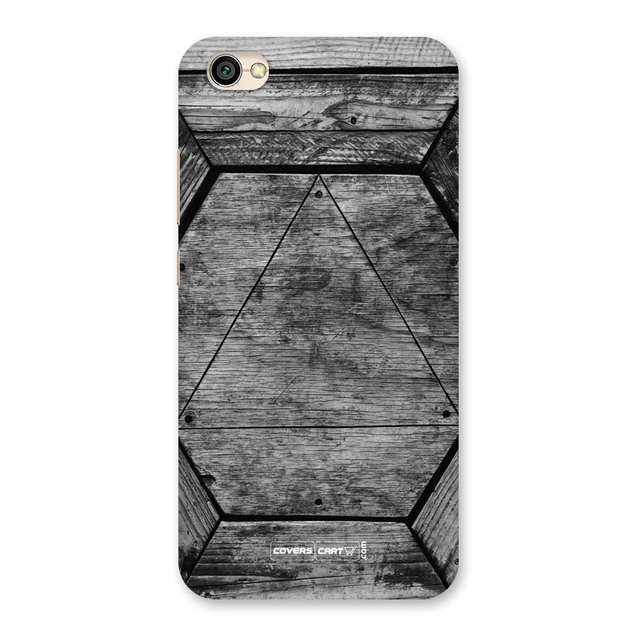 Wooden Hexagon Back Case for Redmi Y1 Lite