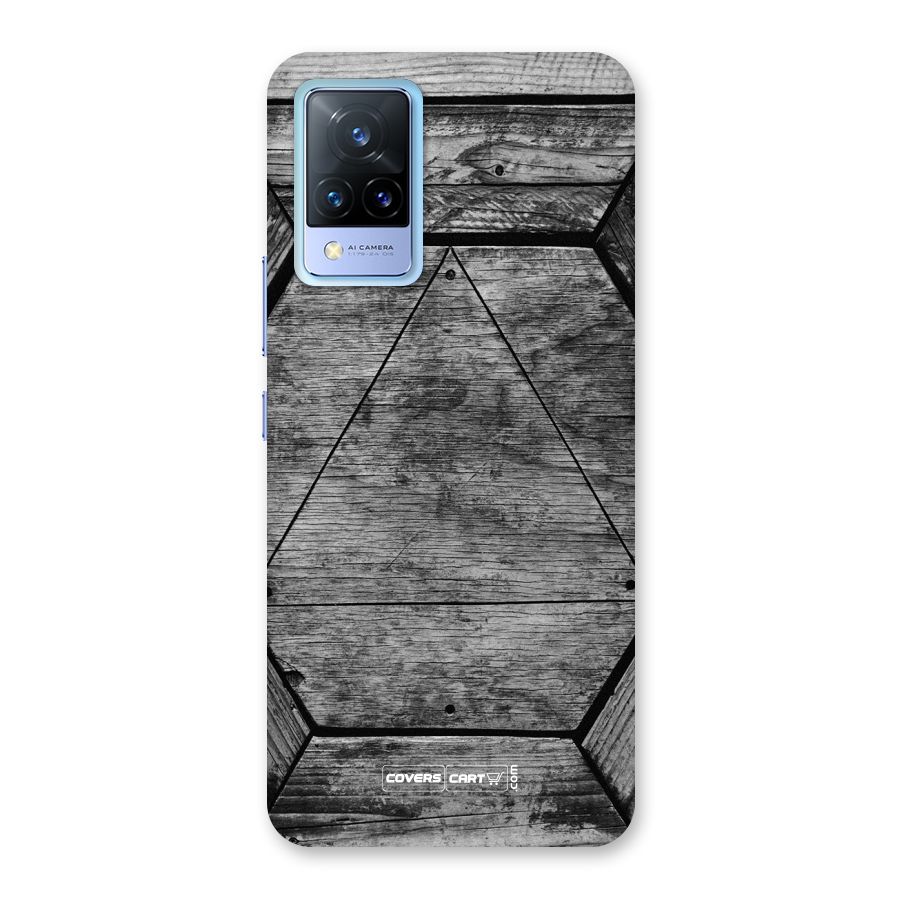 Wooden Hexagon Back Case for Vivo V21 5G