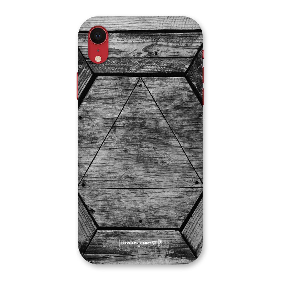 Wooden Hexagon Back Case for iPhone XR