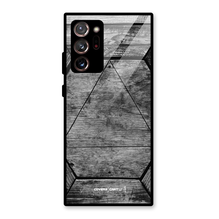 Wooden Hexagon Glass Back Case for Galaxy Note 20 Ultra 5G