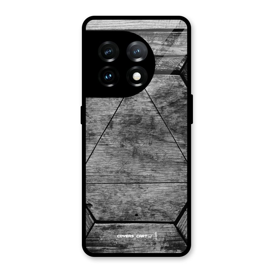 Wooden Hexagon Glass Back Case for OnePlus 11