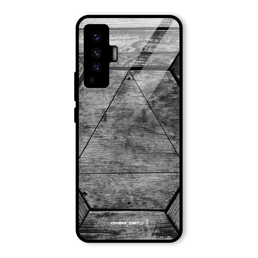 Wooden Hexagon Glass Back Case for Vivo X50