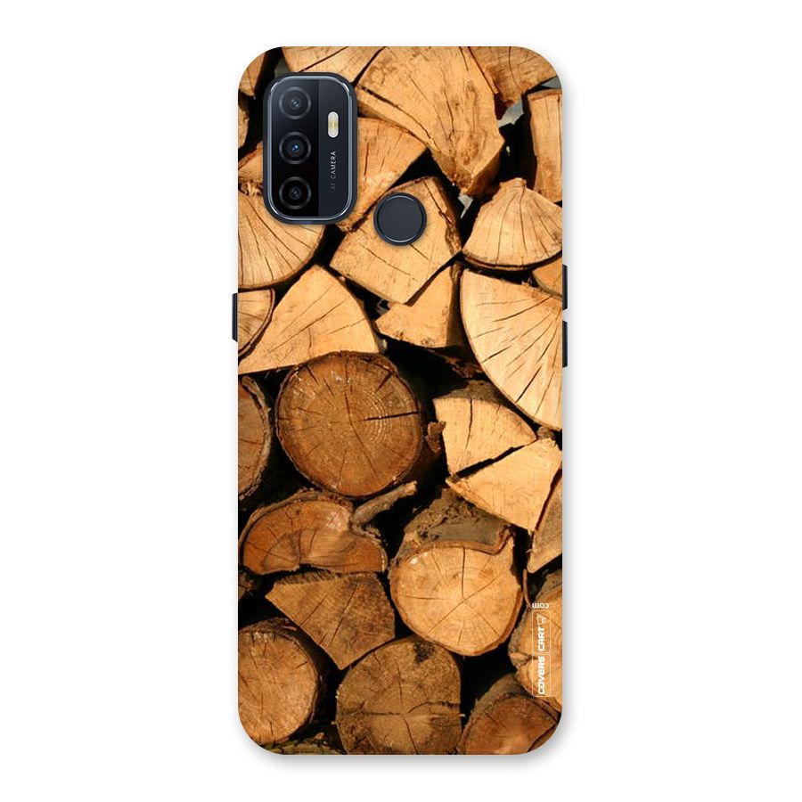 Wooden Logs Back Case for Oppo A32