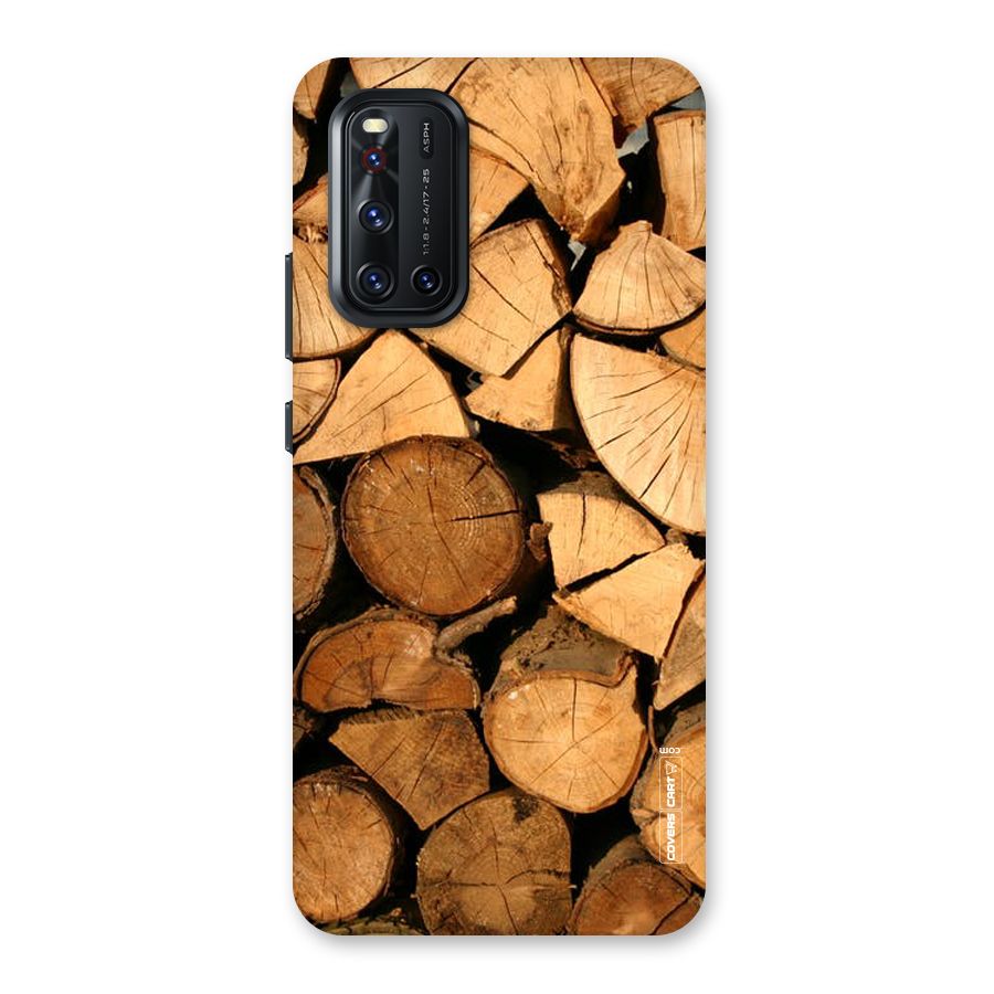 Wooden Logs Back Case for Vivo V19