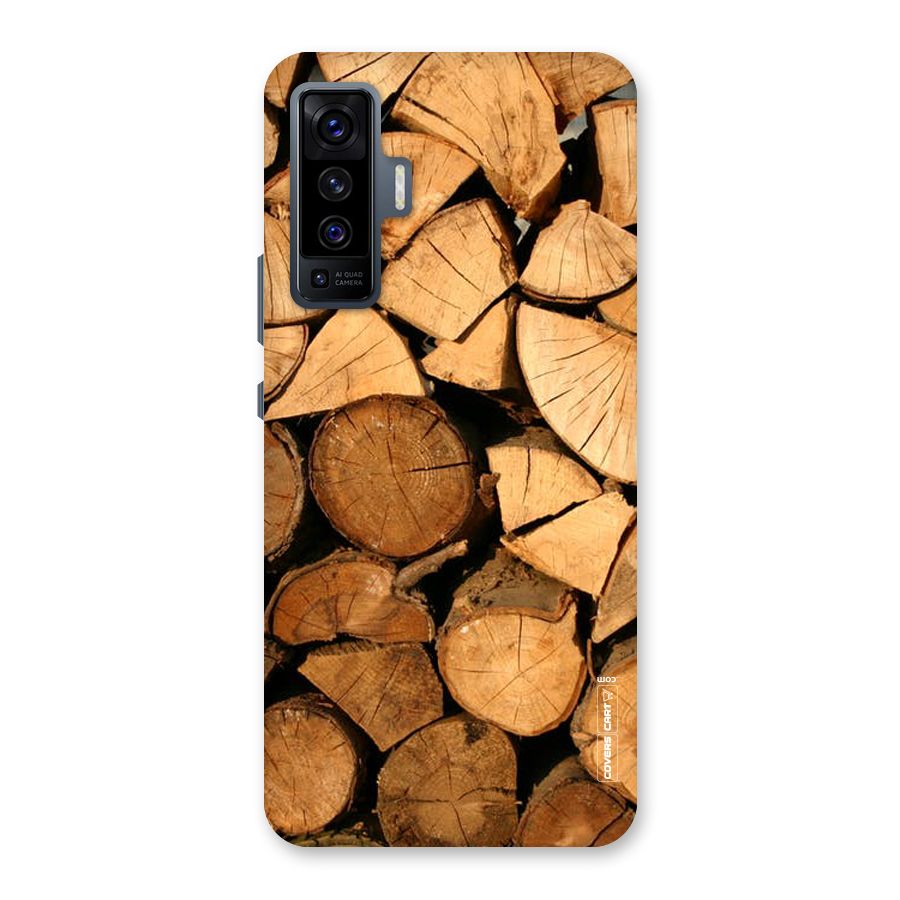 Wooden Logs Back Case for Vivo X50