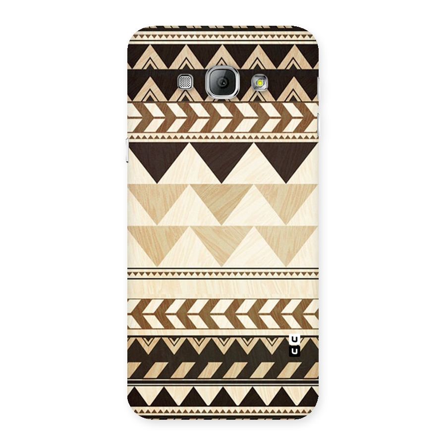 Wooden Printed Chevron Back Case for Galaxy A8