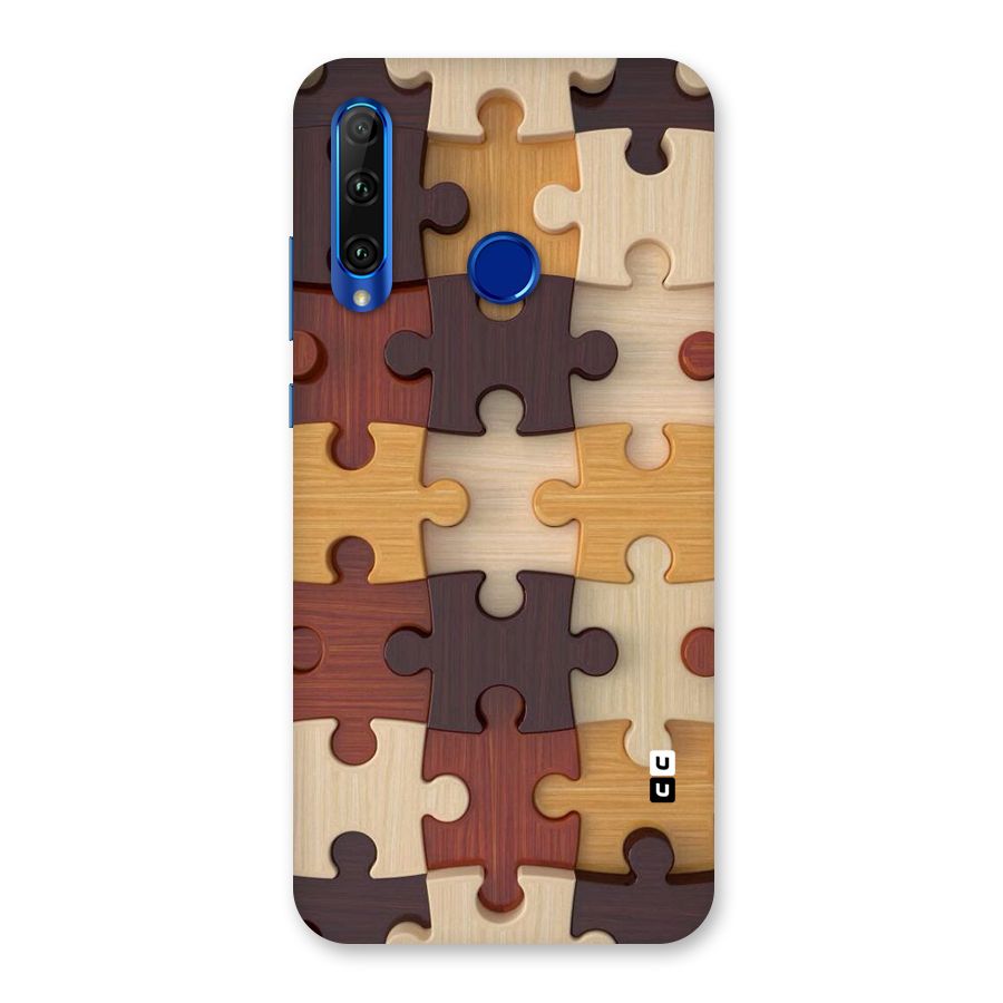 Wooden Puzzle (Printed) Back Case for Honor 20i