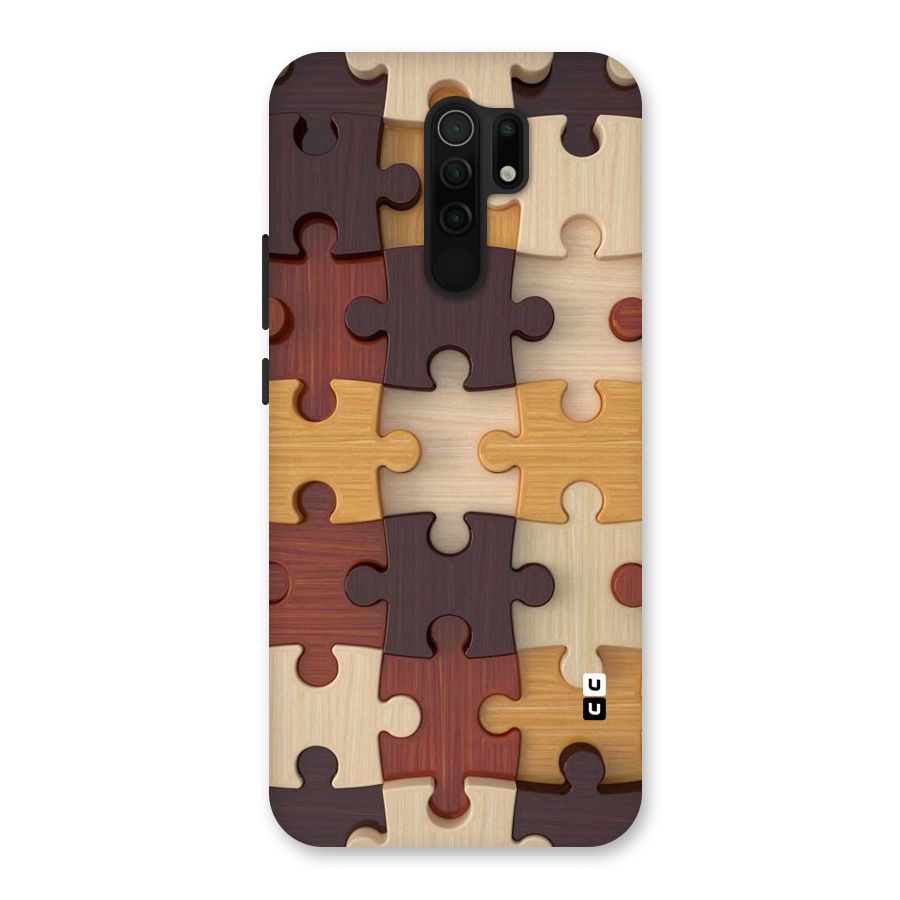 Wooden Puzzle (Printed) Back Case for Poco M2