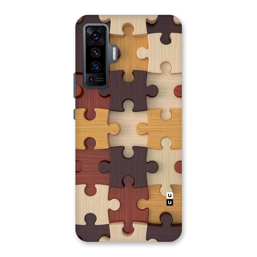Wooden Puzzle (Printed) Back Case for Vivo X50