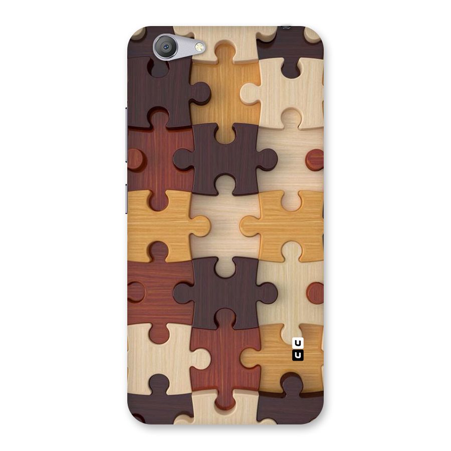 Wooden Puzzle (Printed) Back Case for Vivo Y53