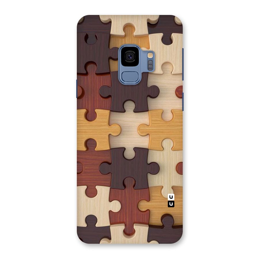 Wooden Puzzle (Printed) Back Case for Galaxy S9