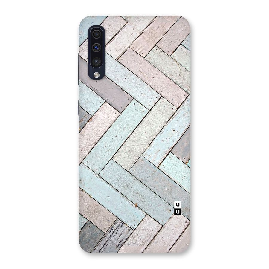 Wooden ZigZag Design Back Case for Galaxy A50s