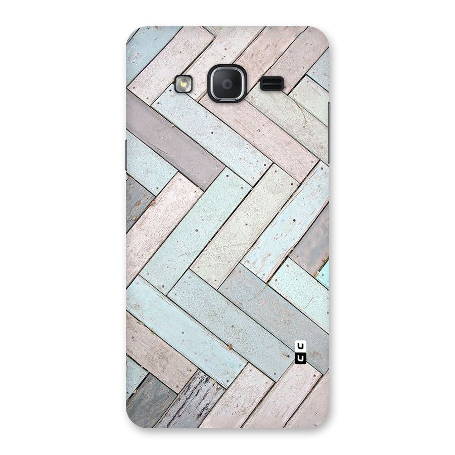 Wooden ZigZag Design Back Case for Galaxy On7 2015