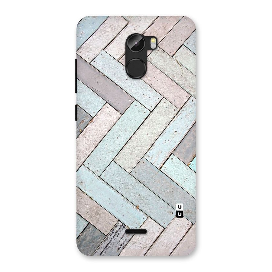 Wooden ZigZag Design Back Case for Gionee X1