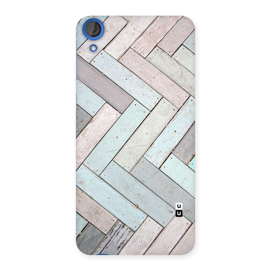 Wooden ZigZag Design Back Case for HTC Desire 820