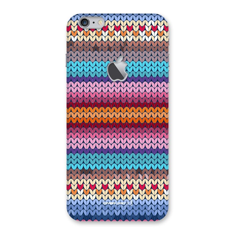 Woolen Back Case for iPhone 6 Plus 6S Plus Logo Cut