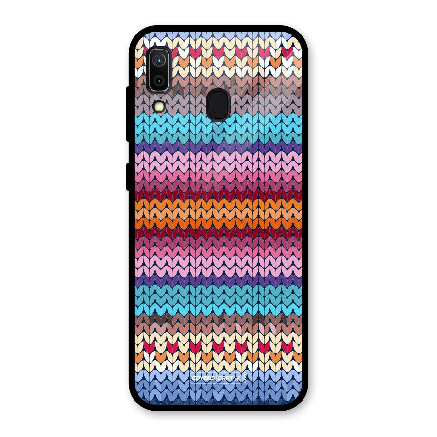 Woolen Glass Back Case for Galaxy A30