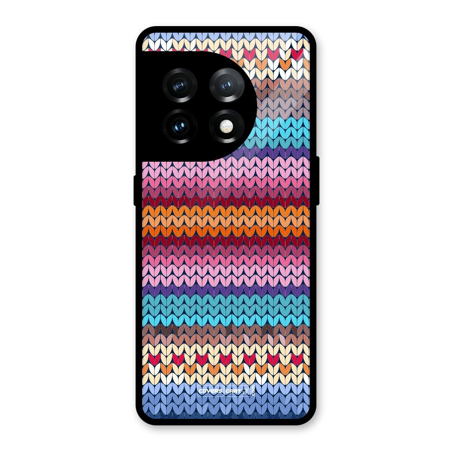Woolen Glass Back Case for OnePlus 11