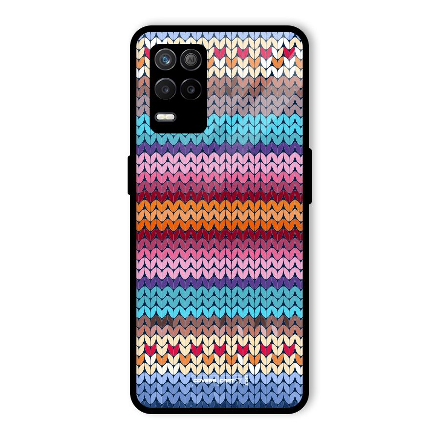 Woolen Glass Back Case for Realme 8 5G