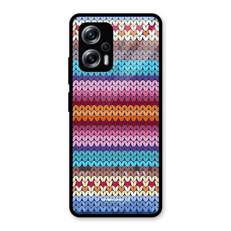 Woolen Glass Back Case for Redmi K50i