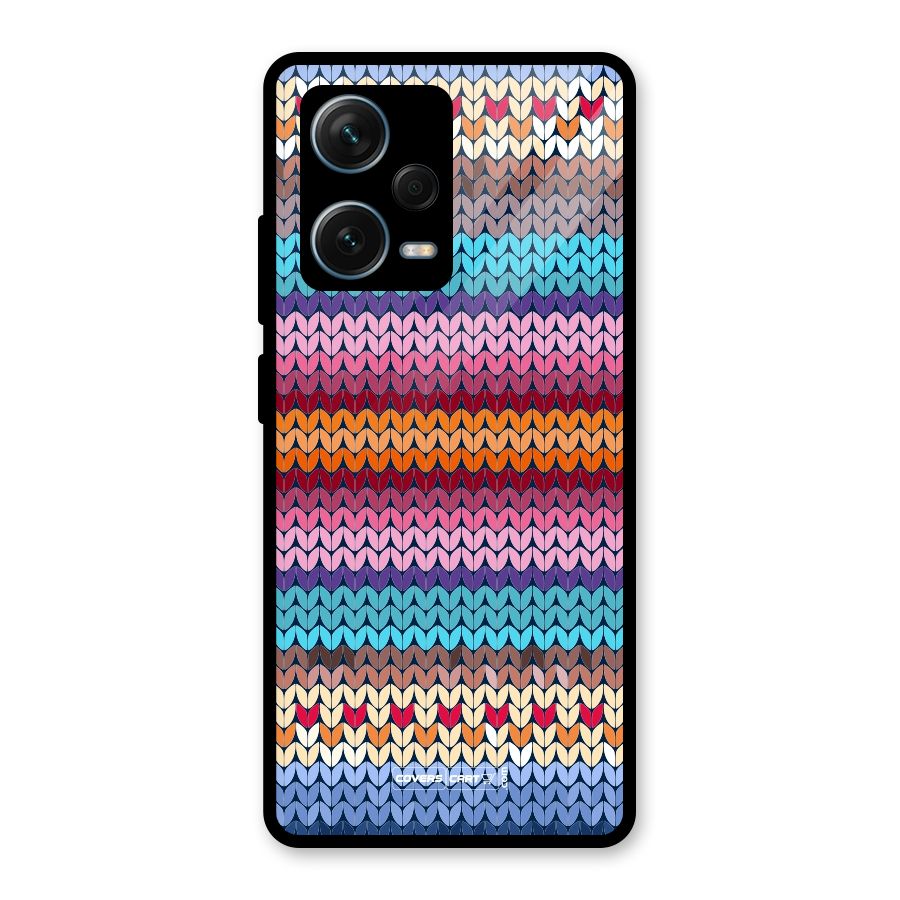 Woolen Glass Back Case for Redmi Note 12 Pro Plus 5G