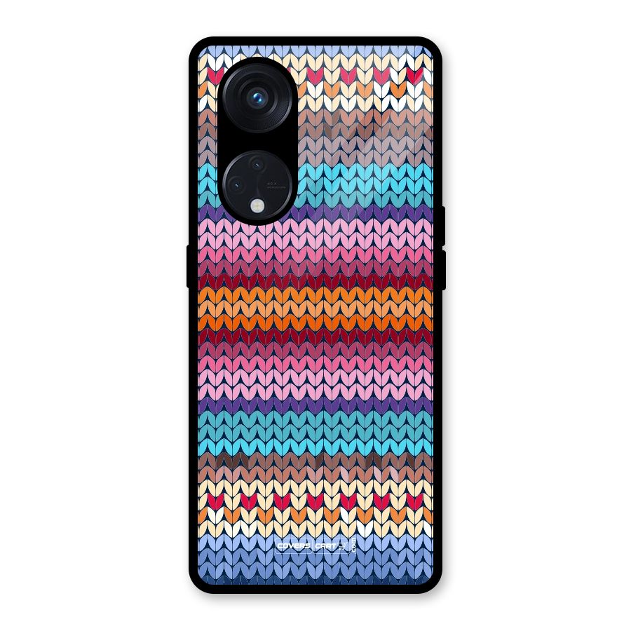 Woolen Glass Back Case for Reno8 T 5G